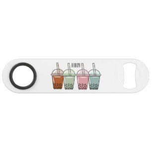 Bubble tea cartoon illustration