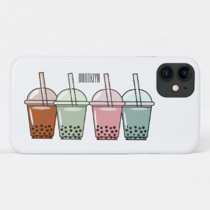 Bubble tea cartoon illustration Case-Mate iPhone case
