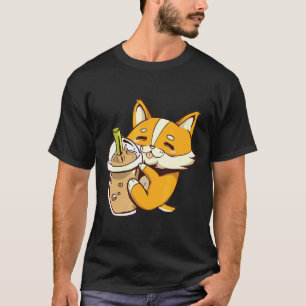 Bubble Tea Corgi Dog Puppy Boba Tea Sweet Drinks T-Shirt