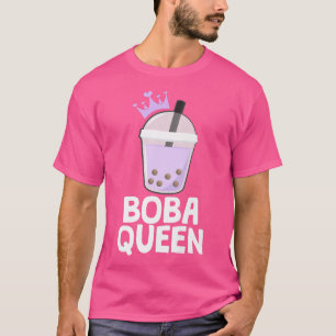 Bubble Tea Crown Boba Queen Tea Cult Drink Premium T-Shirt