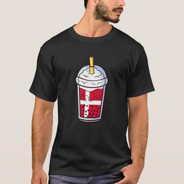 Bubble Tea Denmark Denmark Denish T-Shirt (Front)