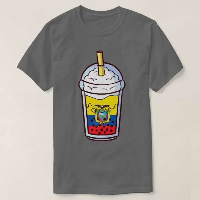Bubble tea Ecuador Ecuador Ecuadorian Premium  T-Shirt (Design Front)