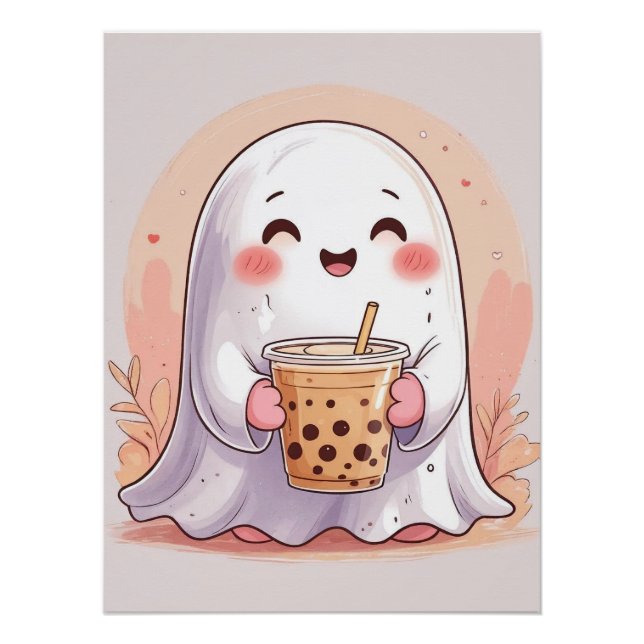 Bubble Tea Ghost Poster (Front)