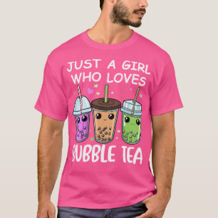 Bubble Tea Gifts Girls Bubble Tea Gift Women Kawai T-Shirt