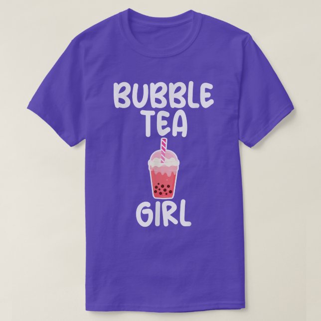 Bubble Tea Girl Humourous Print for Boba Tea Girls T-Shirt (Design Front)