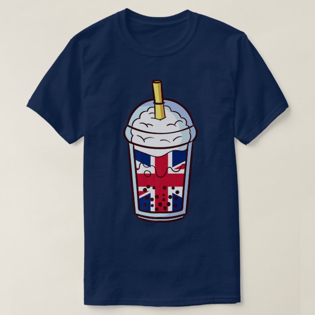 Bubble tea Great Britain British Great Britain Pre T-Shirt (Design Front)