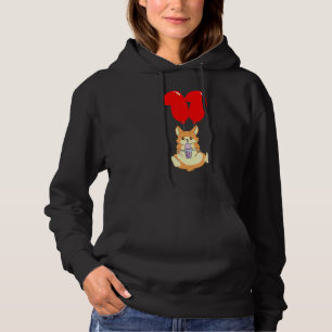 Bubble Tea Hamster  11th Birthday  Kids Balloon Pa Hoodie