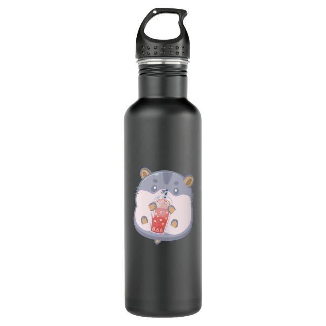 Bubble Tea Hamster 710 Ml Water Bottle (Front)