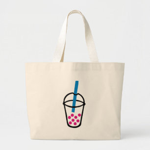 Bubble Tea Large Tote Bag
