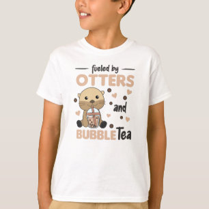 Bubble Tea Otter Chocolate Sweet Animals Boba T-Shirt