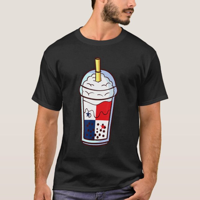 Bubble Tea Panama Panaman Panama T-Shirt (Front)
