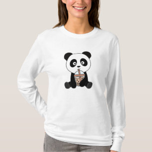 Bubble Tea Panda Chocolate Sweet Animals Boba T-Shirt