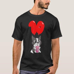 Bubble Tea Puppy   10th Birthday   Kids Balloon Pa T-Shirt