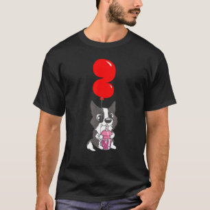 Bubble Tea Puppy 2nd Birthday Kids Balloon Par T-Shirt