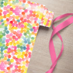 Bubble Tea Rainbow Pink Orange Green Cute Wrapping Paper<br><div class="desc">Brilliant and Bright,  eye-catching and feminine watercolor circle themed wrapping paper featuring a pattern inspired by the delightful world of bubble tea,  incorporating warm and vibrant colours of green,  orange,  pink,  yellow,  and blue</div>