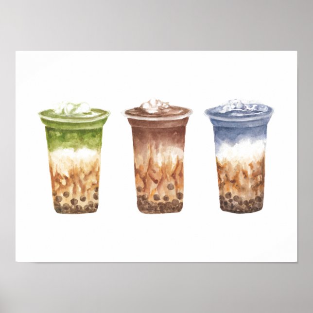 Bubble Tea -Set of Three Poster (Front)