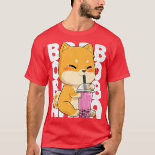 Bubble Tea Shiba Inu Boba Kawaii Japanese Anime Do T-Shirt