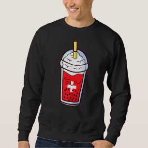 Bubble Tea Swiss Switzerland Swiss Sweatshirt