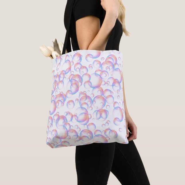 Bubble Tote Bag | Funny Bath Costume Accessory (Close Up)