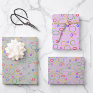 bubble trouble fun  wrapping paper sheet