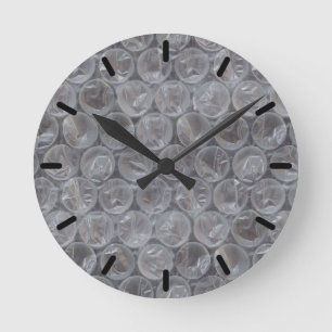 Bubble wrap round clock