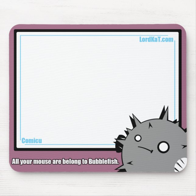 BubbleFishes Mousepad (Front)