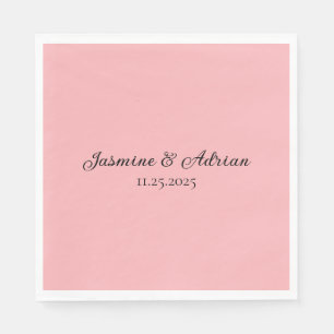 Bubblegum Blush Wedding Napkin
