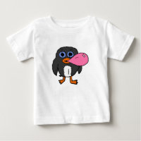 Bubblegum bubble blowing Penguin