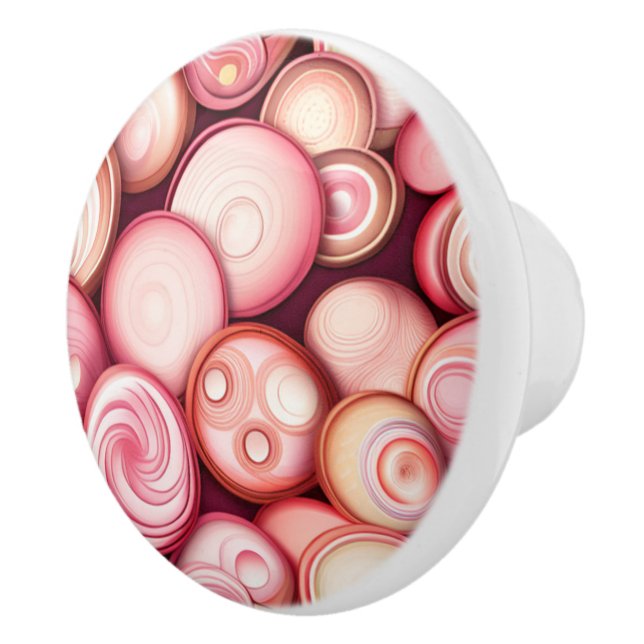 Bubblegum Bubbles Ceramic Knob (Right)