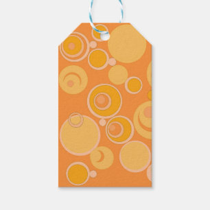 Bubblegum Bubbles Everywhere Orange Gift Tags