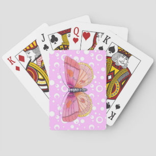 Bubblegum Butterflies Playing Cards