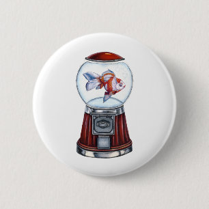 BubbleGum Goldfish 6 Cm Round Badge