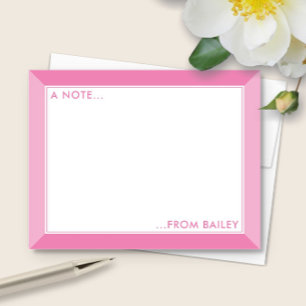 Bubblegum Pink 2-Tone Cute Girly Card