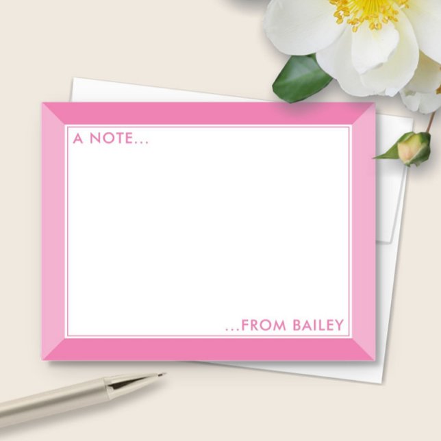 Bubblegum Pink 2-Tone Cute Girly Card (Creator Uploaded)