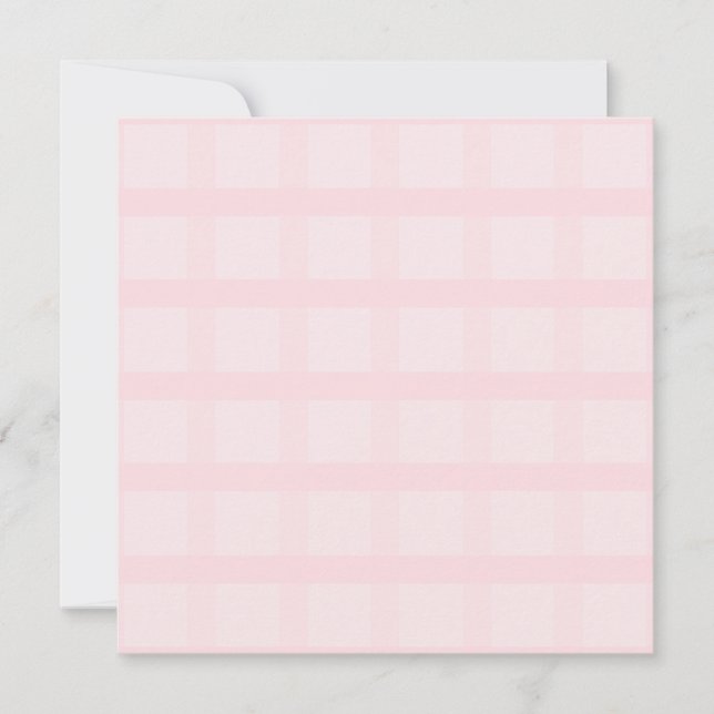 Bubblegum Pink And Lavender Blush Gingham Pattern Card (Front)