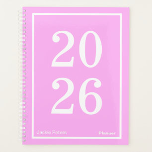 Bubblegum Pink Big Year Large Planner