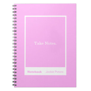 Bubblegum Pink Block Quote Classic Notebook