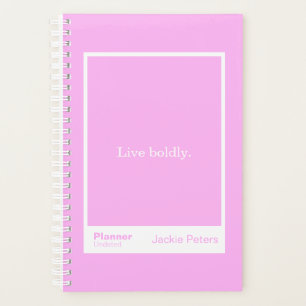 Bubblegum Pink Block Quote   Fully Customizable Planner