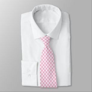 Bubblegum Pink Gingham Tie