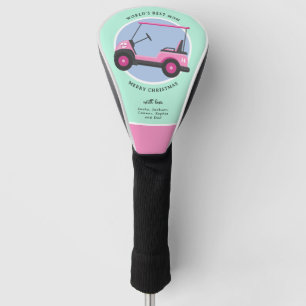 Bubblegum Pink Golf Cart Mum's Head Cover