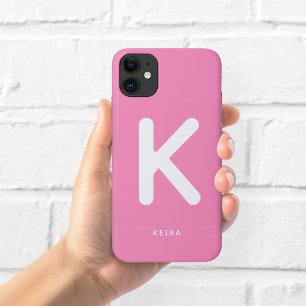 Bubblegum Pink Monogram Phone Case