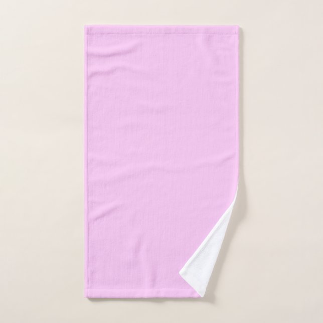 Bubblegum Pink Pastel Solid Colour Hand Towel (Hand Towel)