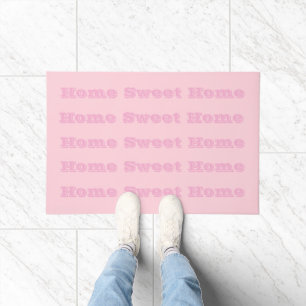 Bubblegum Pink Pretty And Yummy Solid Colour Doormat