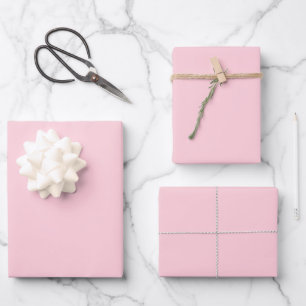 Bubblegum Pink Pretty And Yummy Solid Colour Wrapping Paper Sheet