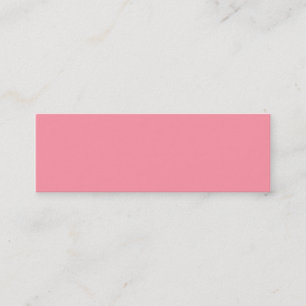 Bubblegum Pink Trend Colour Customised Template Mini Business Card