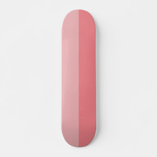 Bubblegum pink two tone stripe skateboard