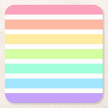 Bubblegum rainbow and white stripes