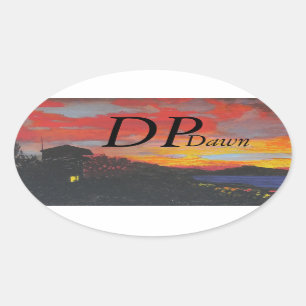 Bubblepacific bumper stickers, DP dawn Oval Sticker