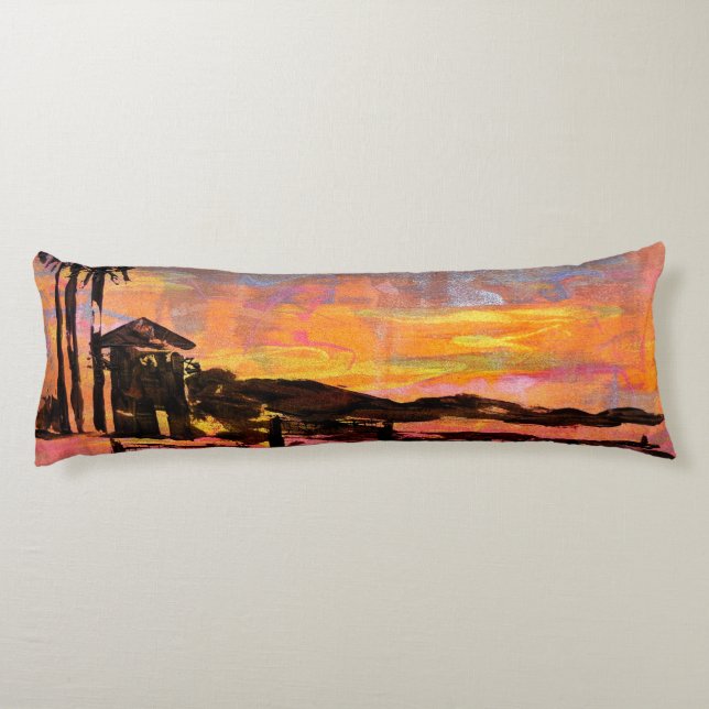 Bubblepacific pillows, Dana dawn impressionist pai Body Cushion (Back)
