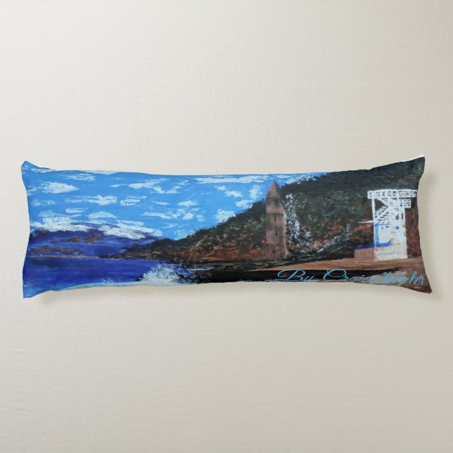 Bubblepacific pillows, same painting on both sides body cushion (Back)
